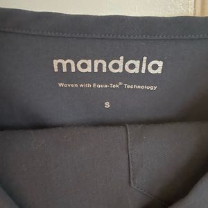 Mandala grey scrub set- small top small petite jogger bottom